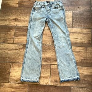 Blue Straight Leg Jeans Classic Fit